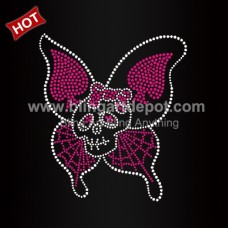 Heart Rhinestone Skull Transfers